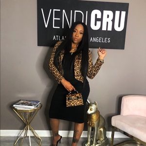 Leopard Print Biker Jacket-SOLD OUT VIA WEBSITE